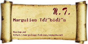 Margulies Tóbiás névjegykártya